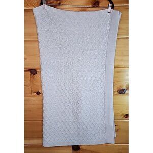 Just Born Sparkle 40x30 Sweater Knit Stroller Blanket, Gray/Silver Baby Shower